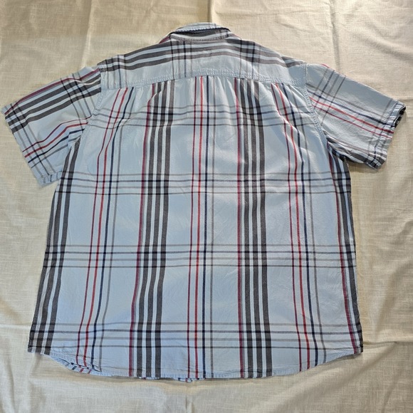 Carhartt Mens Plaid Loose Fit Short Sleeve Shirt Size XL Pockets Button Down - Picture 3 of 8